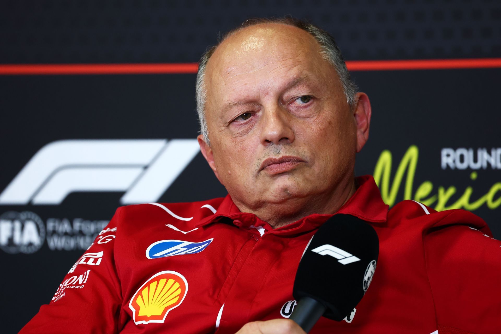Ferrari&#039;s team principal, Frederic Vasseur, at the 2025 F1 Grand Prix of Mexico - Source: Getty