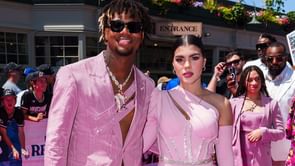 Ronald Acuña Jr.'s wife Maria Laborde dives into paradise donning neon bikini during romantic island escape with Braves superstar