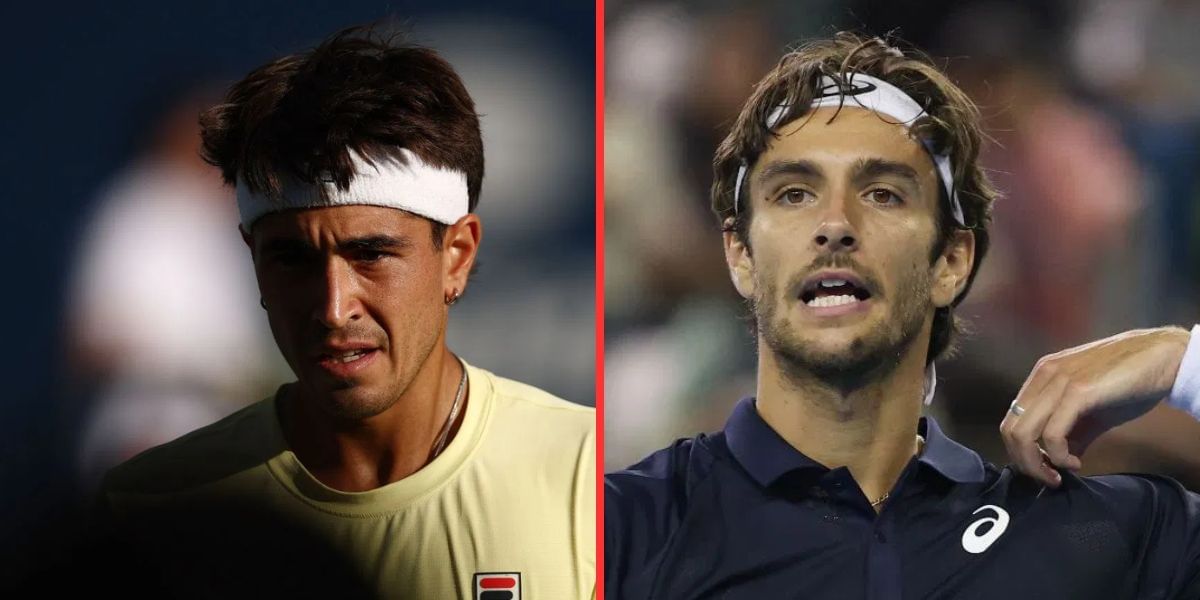 Francisco Comesana (left), Lorenzo Musetti (right), Sources: Getty