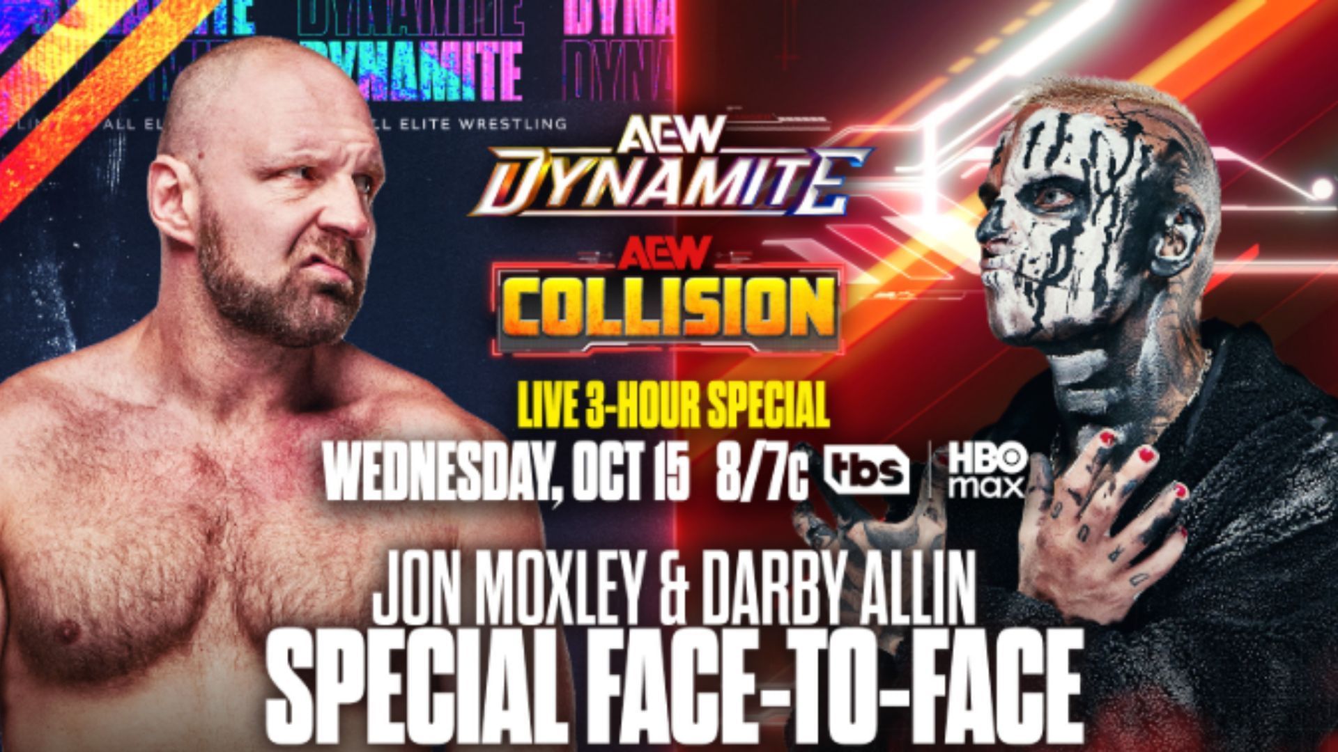 Graphic for Darby Allin and Jon Moxley&#039;s &quot;special face to face&quot; [Image Credits: AEW&#039;s X profile]
