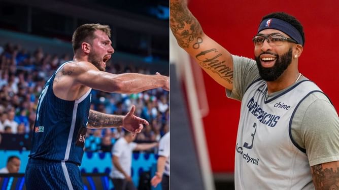 "Nico might trade him": NBA fans shocked by Anthony Davis and Luka Doncic's contrasting physiques ahead of 2025-26 season
