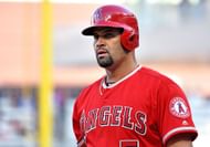 Albert Pujols in action against the Minnesota Twins - Source: Getty
