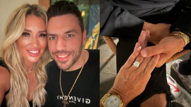 Milan Lucic's wife Brittany gushes over hubby always treating her 'like a queen', shows off diamond ring