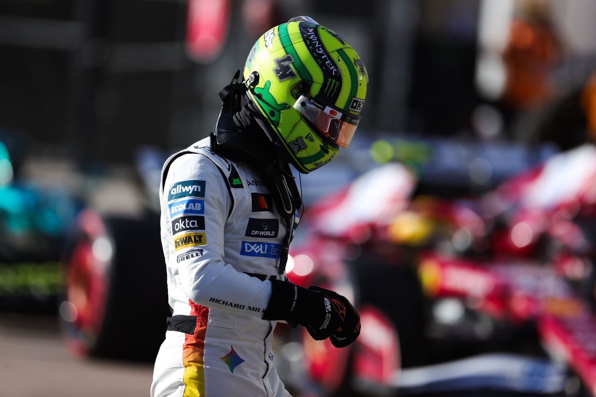 McLaren&#039;s Lando Norris after the sprint qualifying session for the United States GP race weekend - Source: Getty