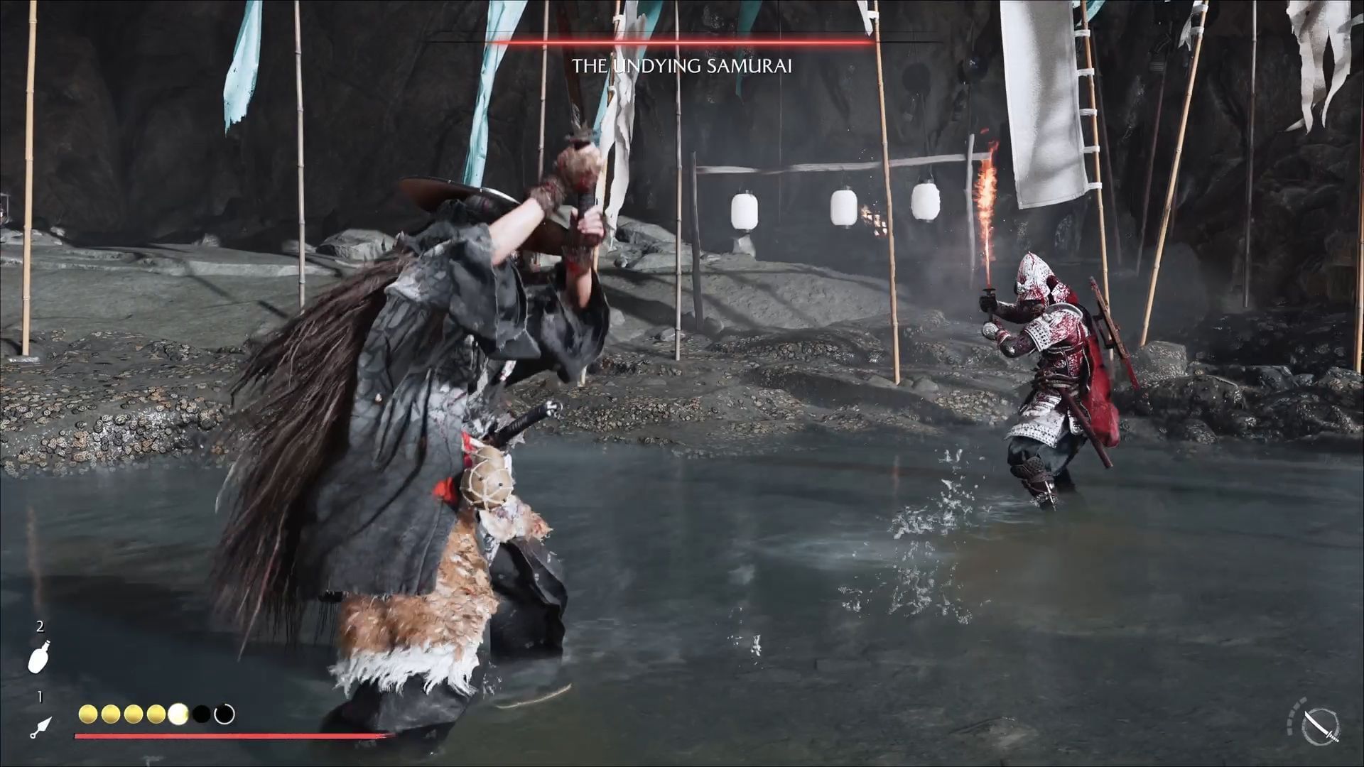 Save your gameplay progress from time to time to avoid losing it after a defeat (Image via Sucker Punch Productions || Sportskeeda Gaming)