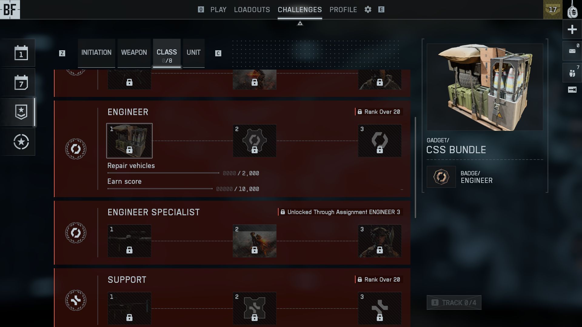Repair Vehicles challenge progression not getting tracked for the CSS Bundle challenge (Image via EA)