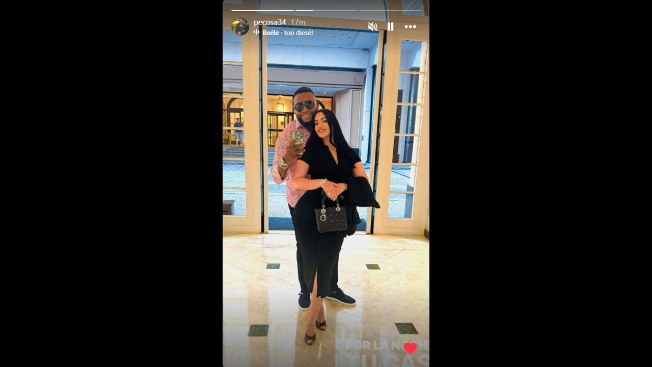 Screenshot of Ortiz&#039;s Instagram Story (Image from - Instagram.com/@pecosa34 IG Stories)