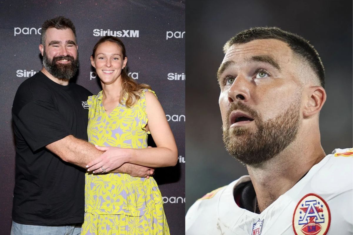 Jason Kelce&rsquo;s wife Kylie admits defeat in fight over fans&rsquo; constant comparison of daughter Elliotte&rsquo;s face with Travis Kelce (Image Credits - IMAGN/GETTY)