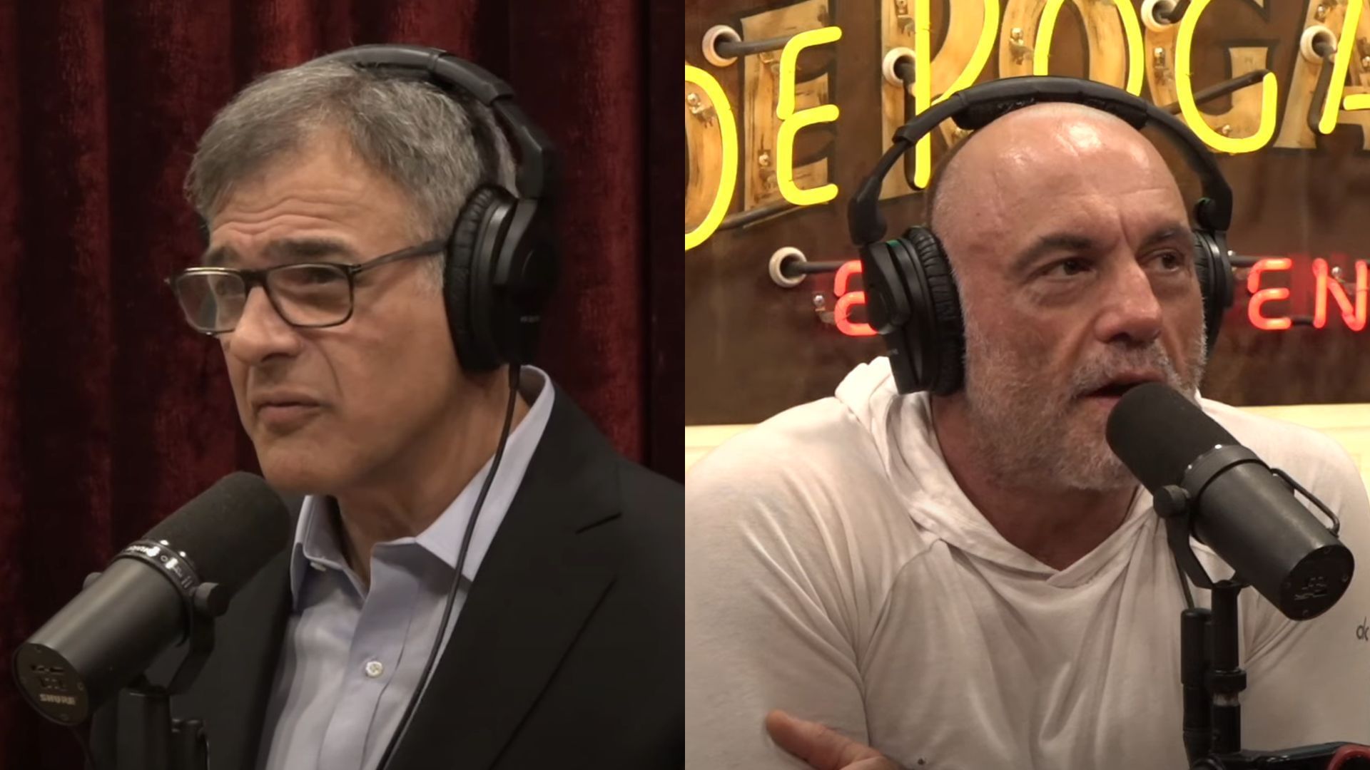  John Kiriakou  (left) opens up to Joe Rogan (right) about U.S. torture programme. [Images courtesy: PowerfulJRE on Youtube]