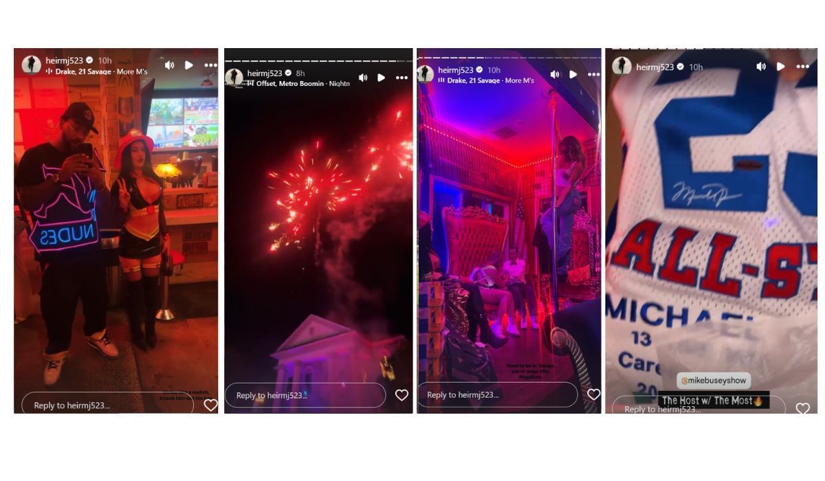 Marcus Jordan shares glimpses of his Halloween Party on Instagram (Source: Marcus Jordan/Instagram)