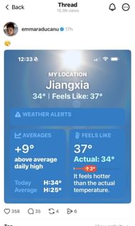 Raducanu's Thread post