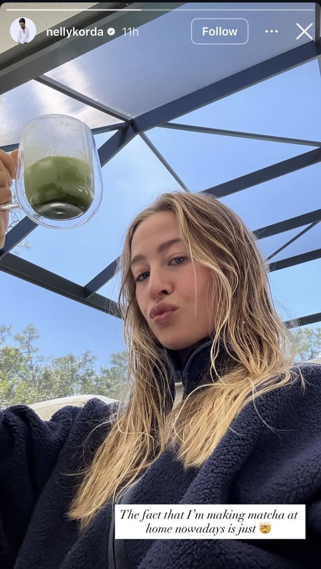 Image taken from Nelly Korda’s Instagram story _ Image source: Instagram/@nellykorda