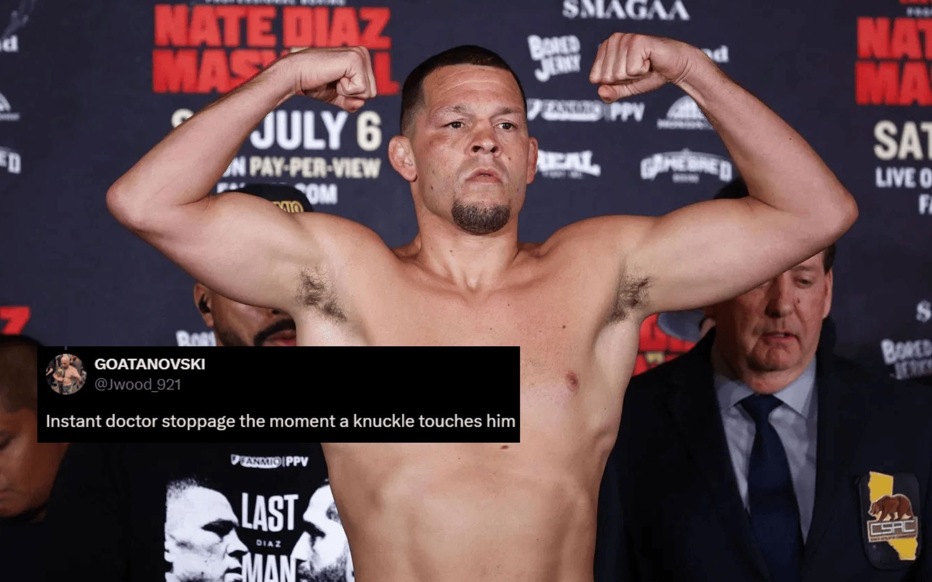 Fans react to Nate Diaz