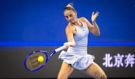 Marta Kostyuk in action at the 2025 China Open (Source: Getty)
