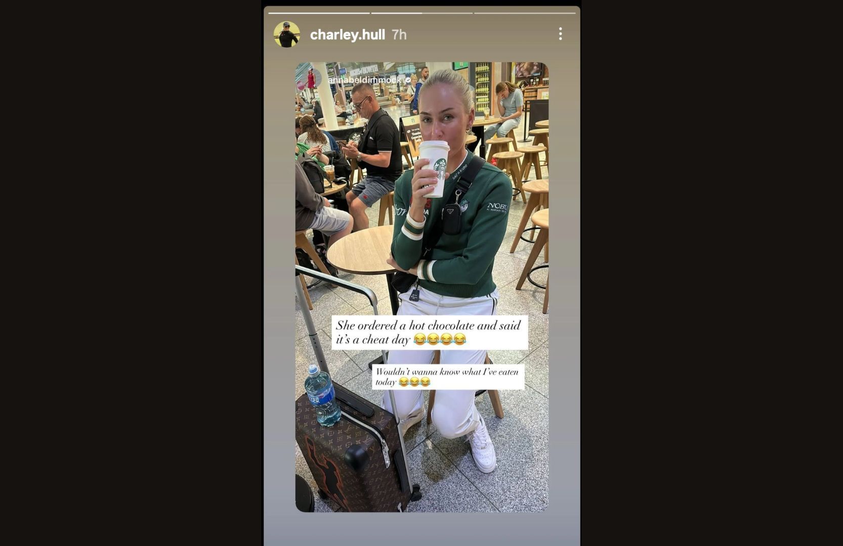 Charley Hull reposted Annabel Dimmock&#039;s story - Source - @charley.hull on Instagram