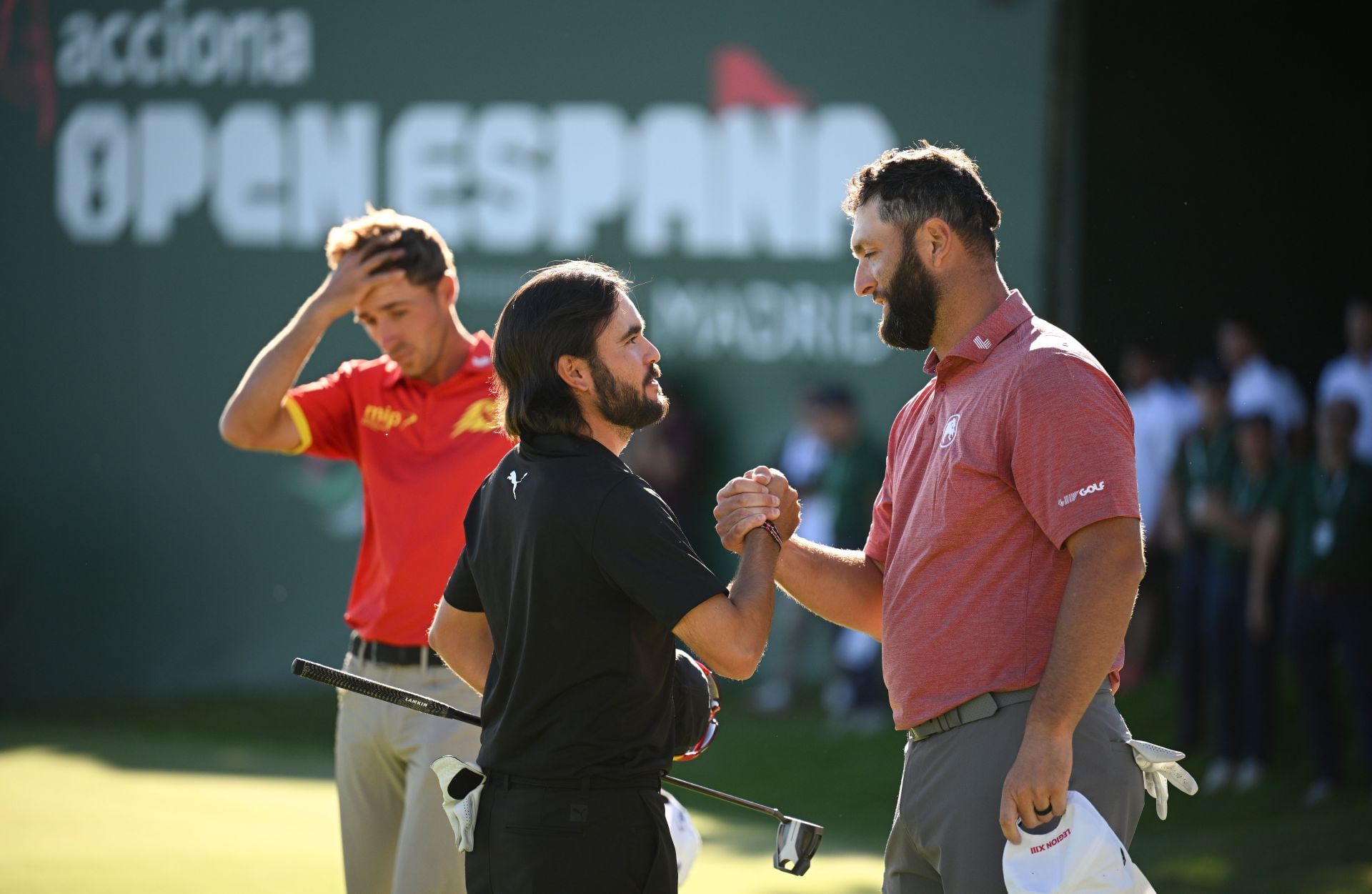 Jon Rahm with Angel Hidalgo at the Open de Espa&ntilde;a 2024 - Source: Getty