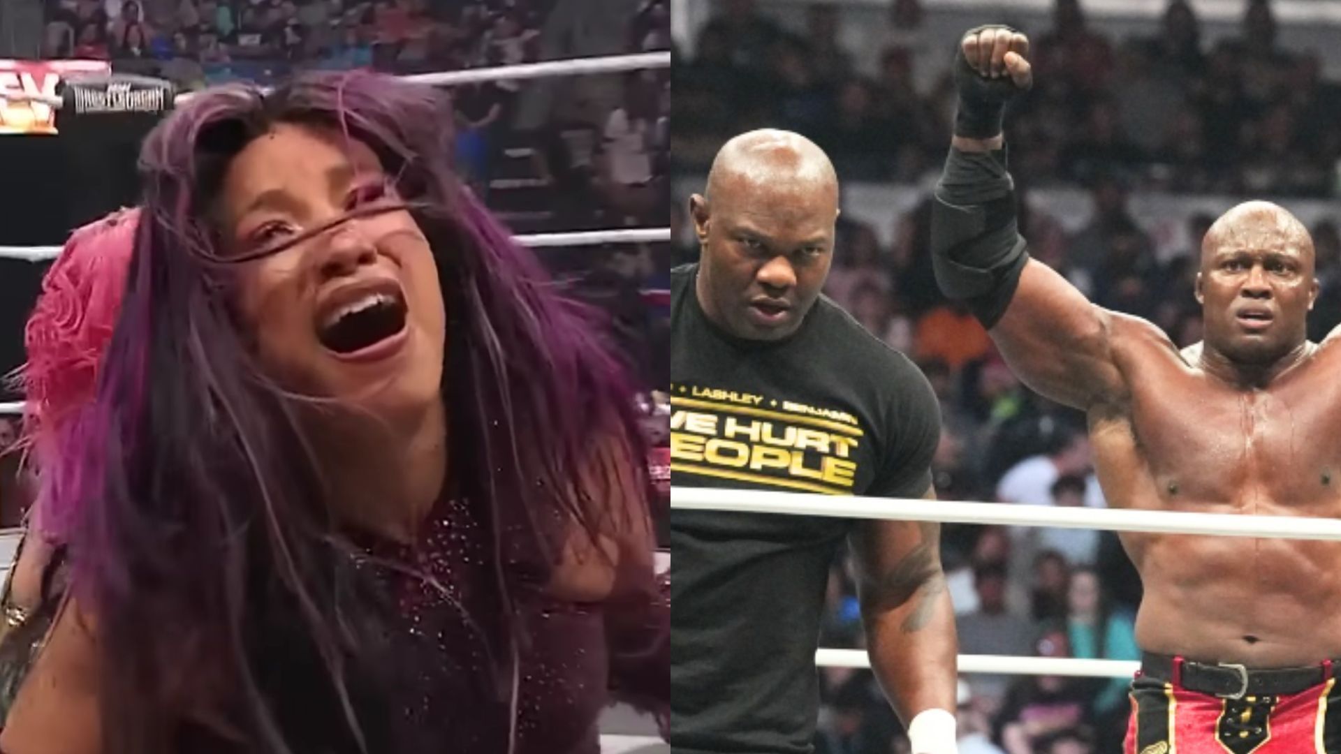 Many titles might change hands in AEW this year. (Images via AEW YouTube and AEW Facebook) 