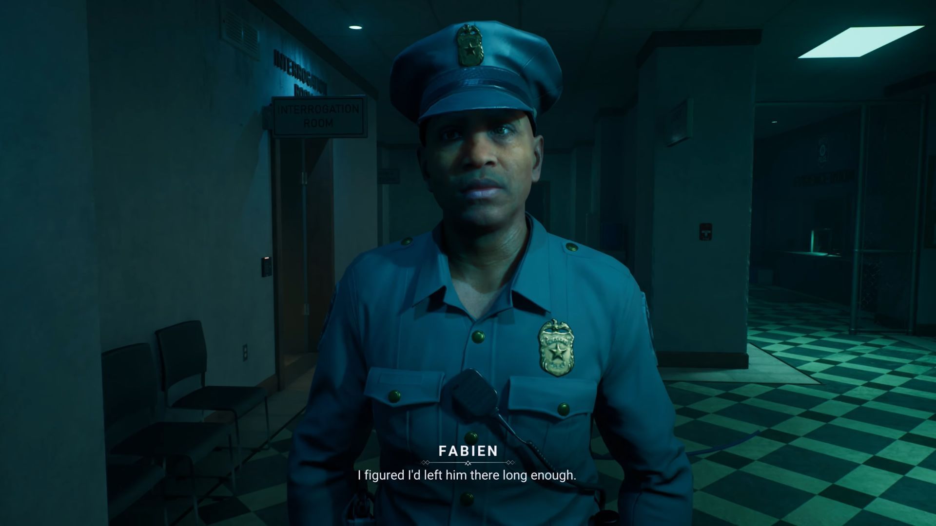 Officer Wheeler in The Cigarette Girl quest (Image via Paradox Interactive | YouTube: @Zoddronite)