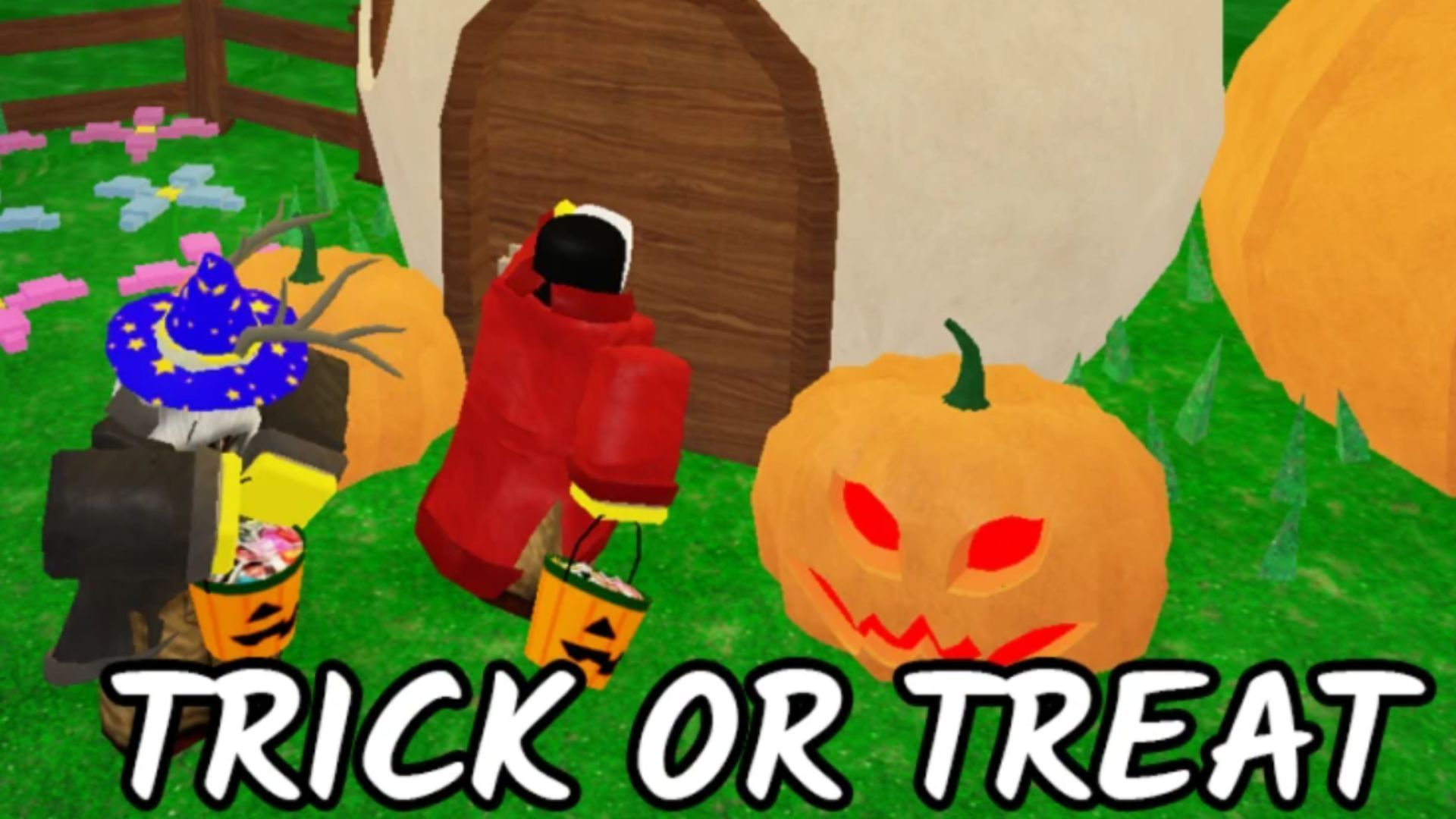 Trick or Treat to finish both event quests (Image via Roblox)