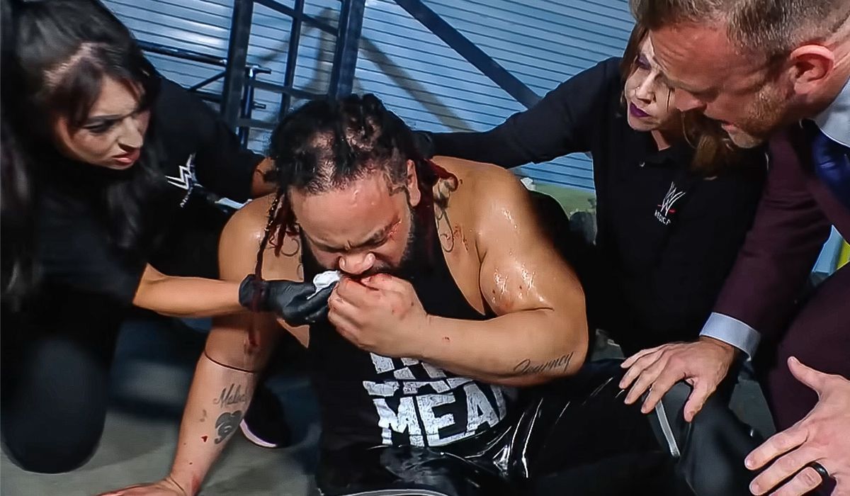 Jacob Fatu was attacked backstage on SmackDown. [Image credits: WWE on YouTube]