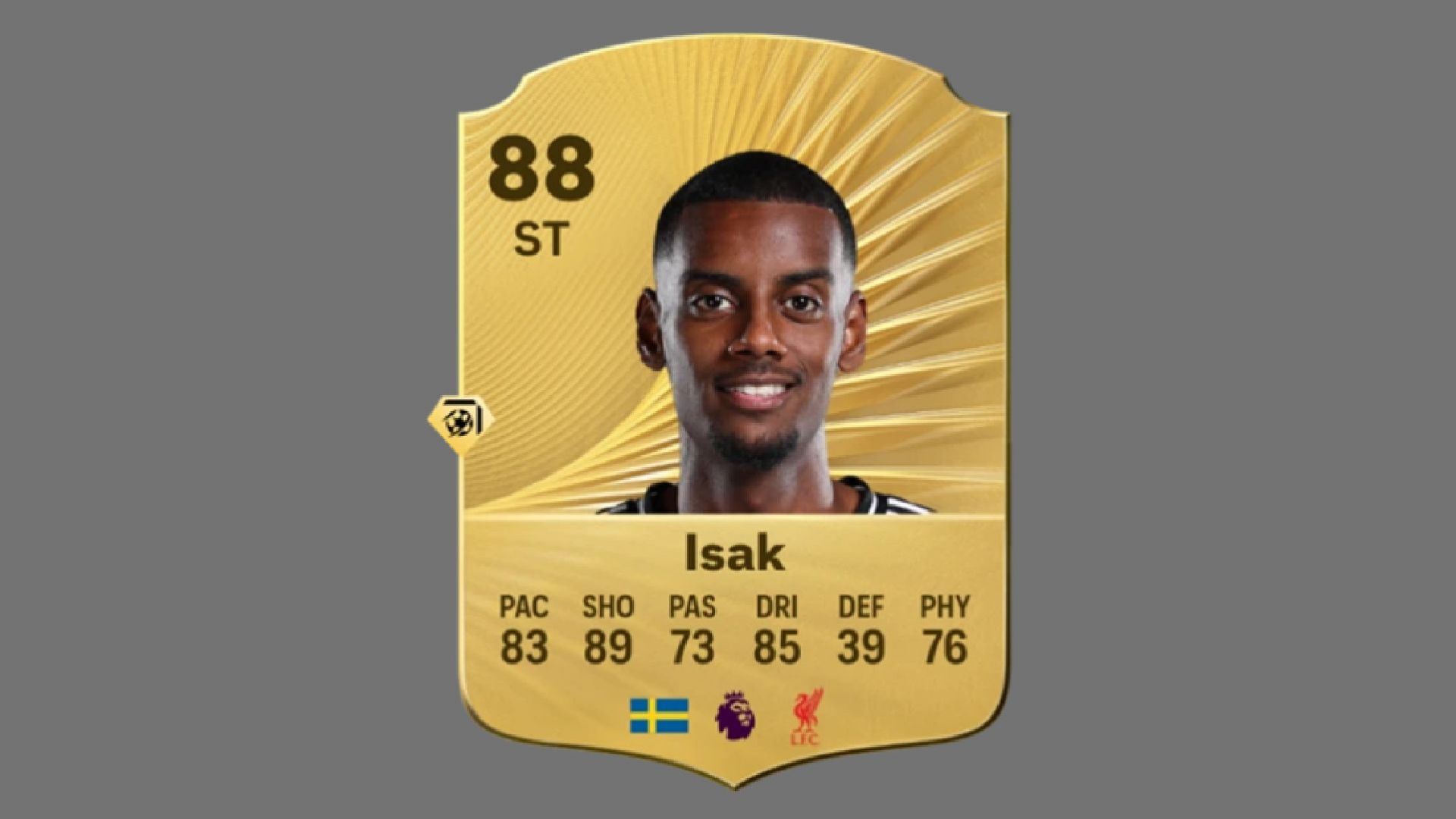 Alexander Isak card in EA FC 26 (Image via EA Sports)