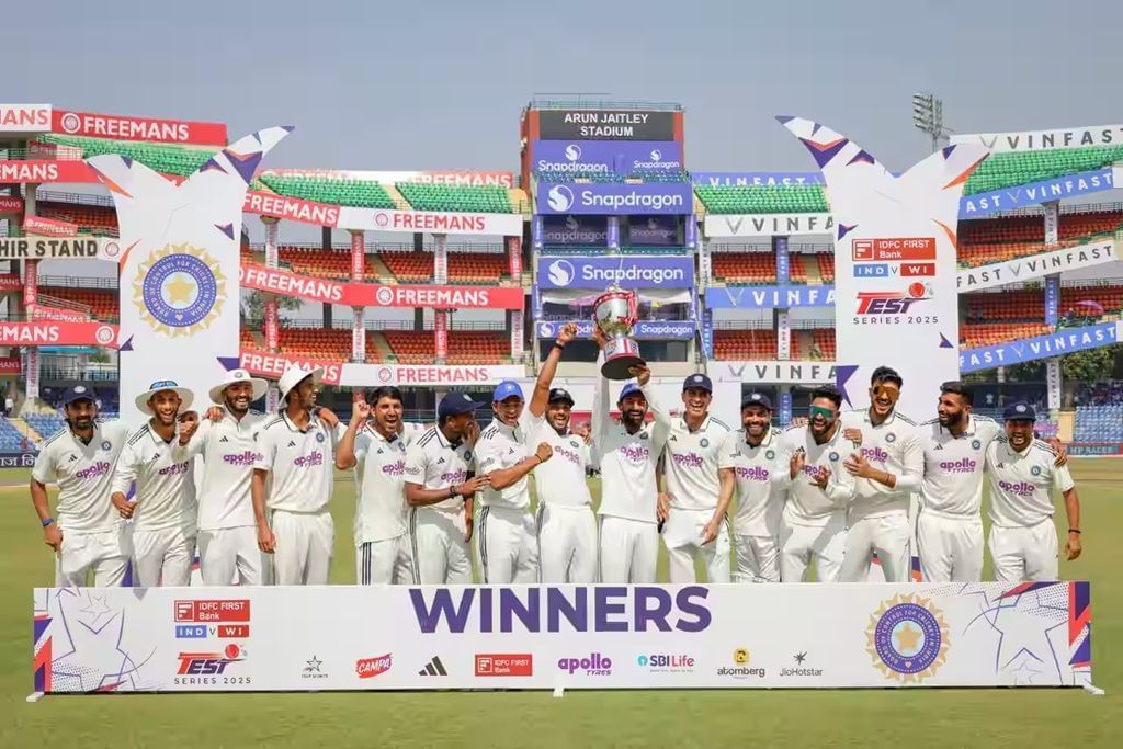 India registered a 10th consecutive Test series win against the West Indies. [P/C: BCCI]