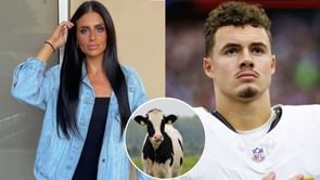 Ladd McConkey's wife Sydney dresses up as 'COW' for Halloween while vibing to Doja Cat's "MOOO!" (Photo)
