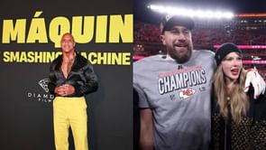 "They're listening to the new album now": The Rock admits his daughters are Swifties while showing support for Travis Kelce’s fiancée Taylor Swift