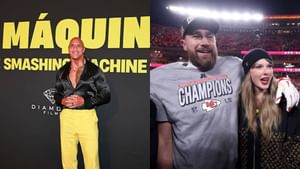 "They're listening to the new album now": The Rock admits his daughters are Swifties while showing support for Travis Kelce’s fiancée Taylor Swift