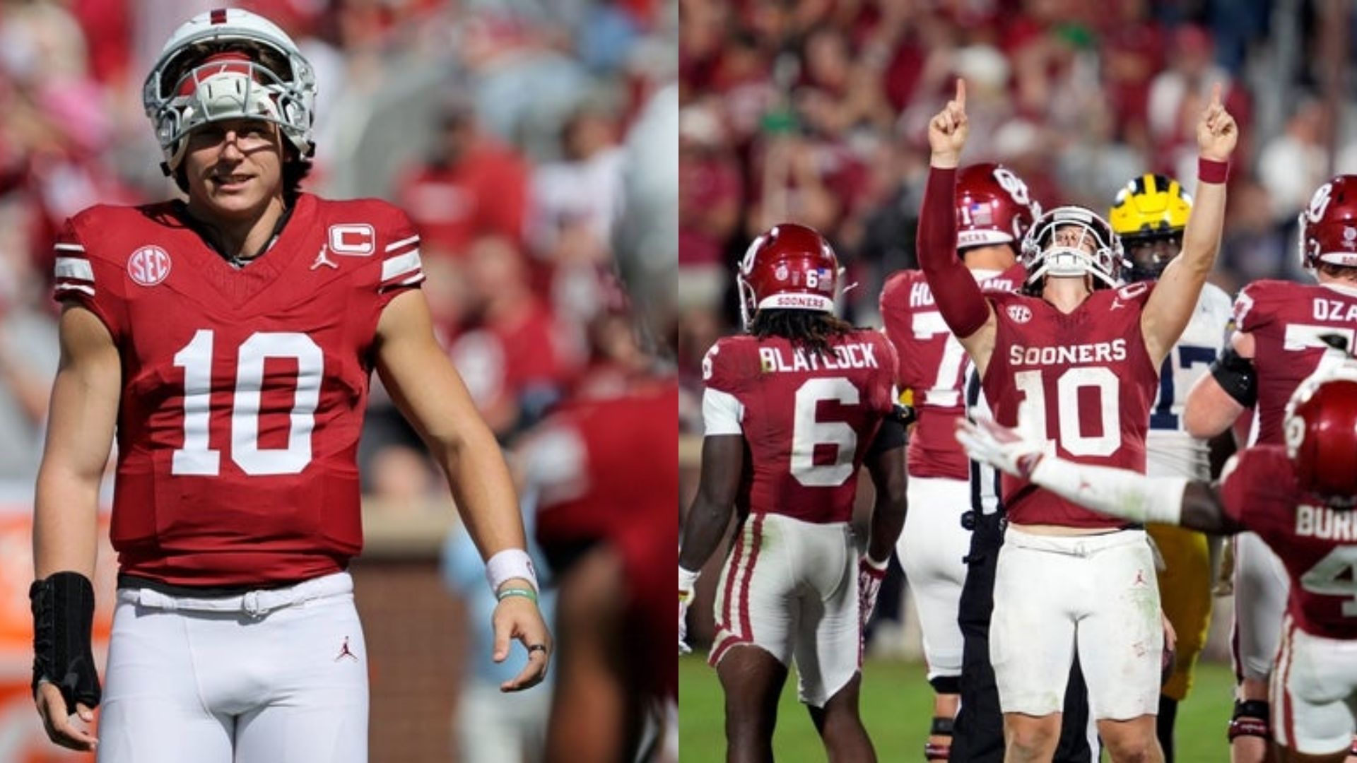 Oklahoma quarterback John Mateer (Image Source: IMAGN)