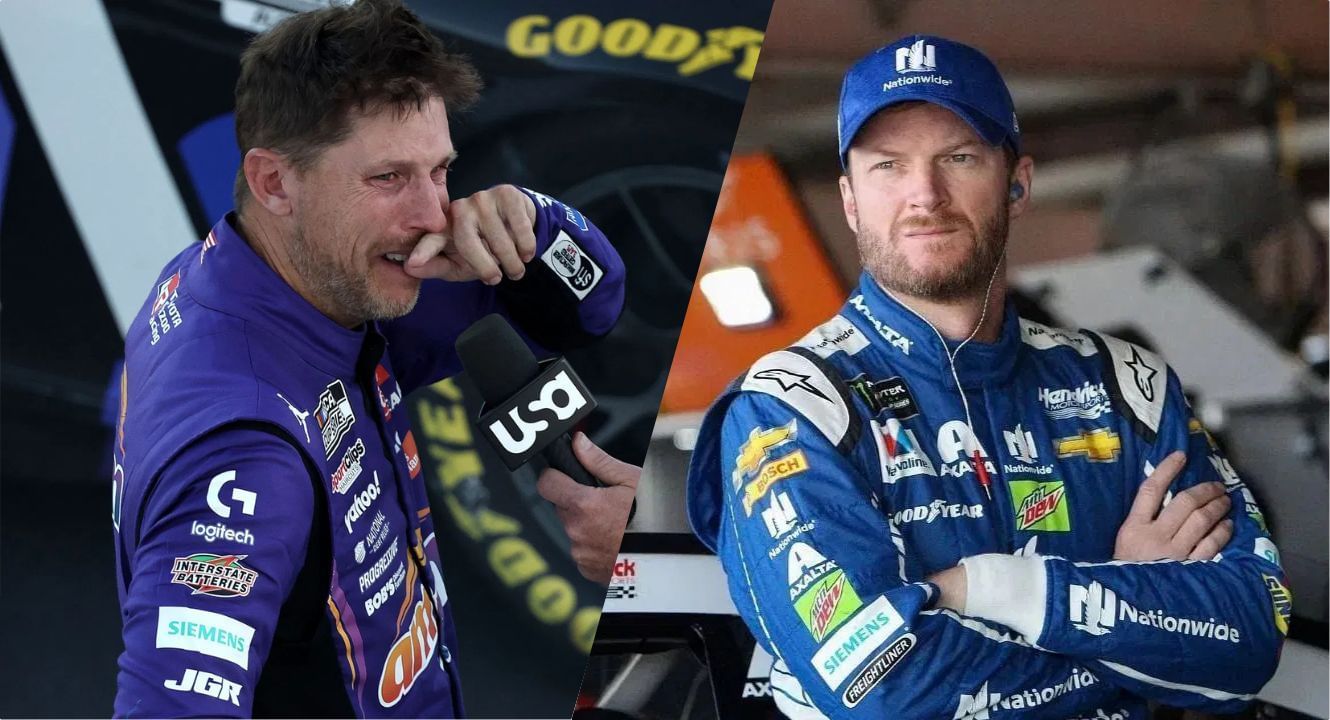 Denny Hamlin and Dale Earnhardt Jr.