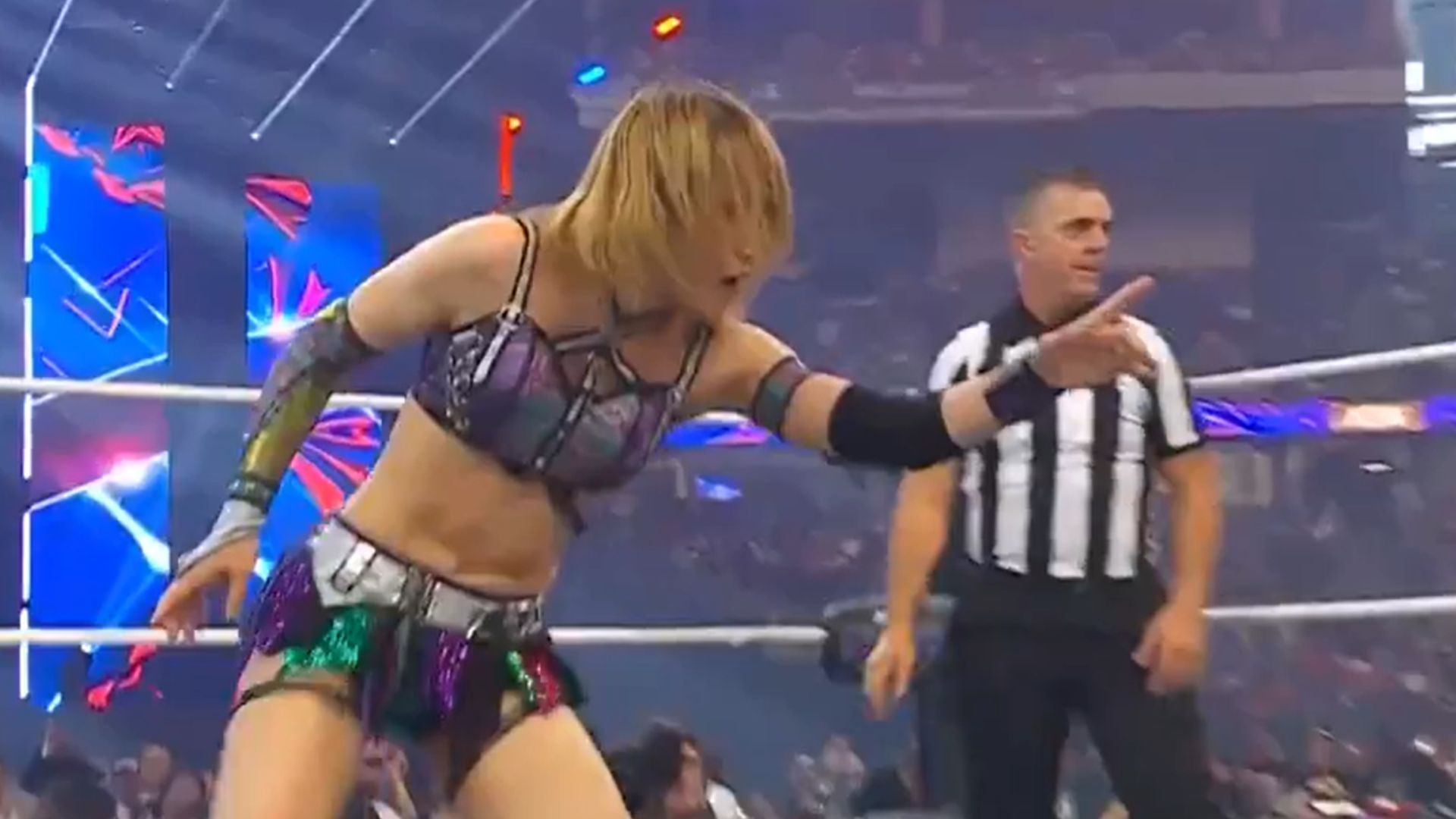 Syrui in action at All In : Texas [Image Credits: AEW&#039;s X profile]