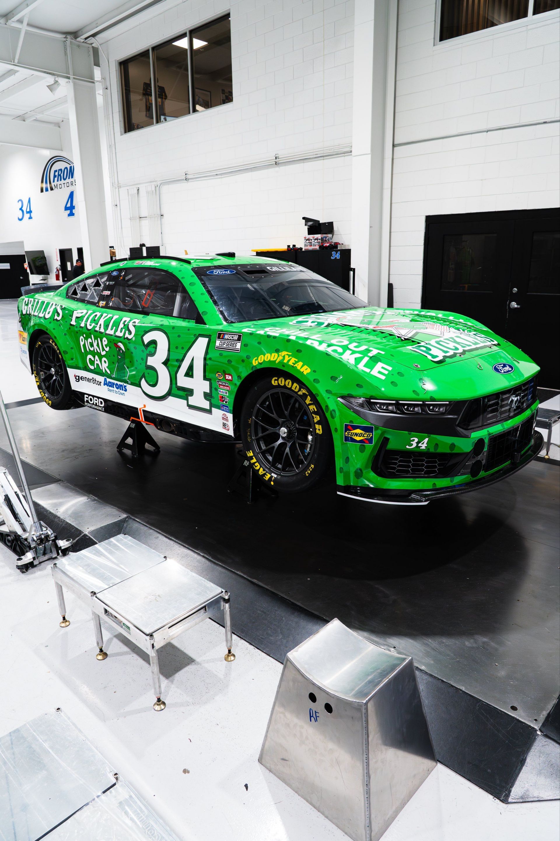 Todd Gilliland&#039;s No. 34 Grillo&#039;s Pickles Ford. Source: @Team_FRM via X