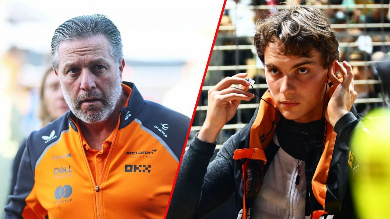 F1 Fans react to Oscar Piastri abruptly unplugging his team radio while McLaren boss Zak Brown was speaking after the Singapore GP | Image via Getty