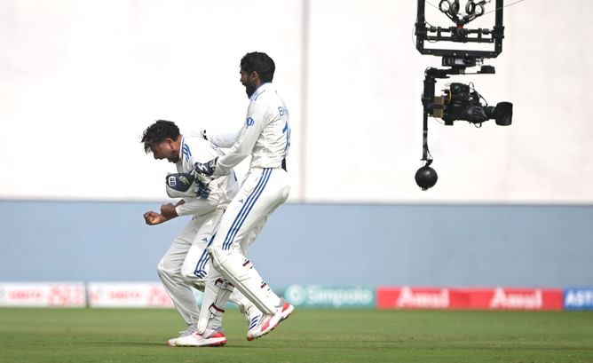 Kuldeep Yadav takes the last wicket as India wrap up resounding innings win on Day 3 of IND vs WI 2025 1st Test [Watch]