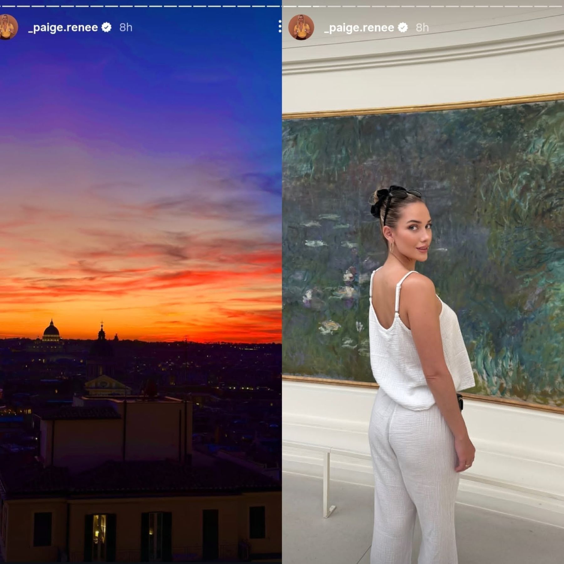 A screenshot of Paige Spiranac&#039;s Instagram story (via @_paige.renee)