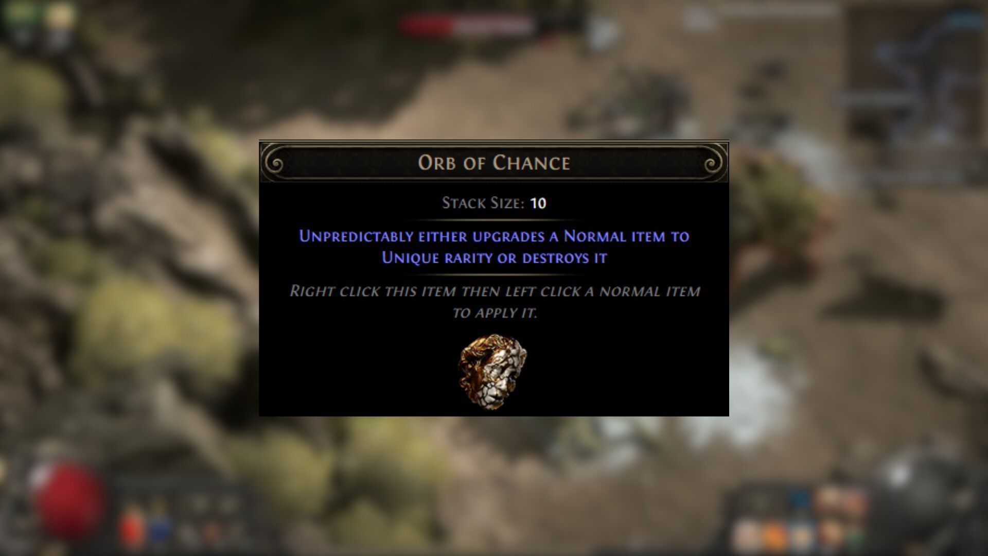 An Orb of Chance can save you time and currency (Image via GGG)