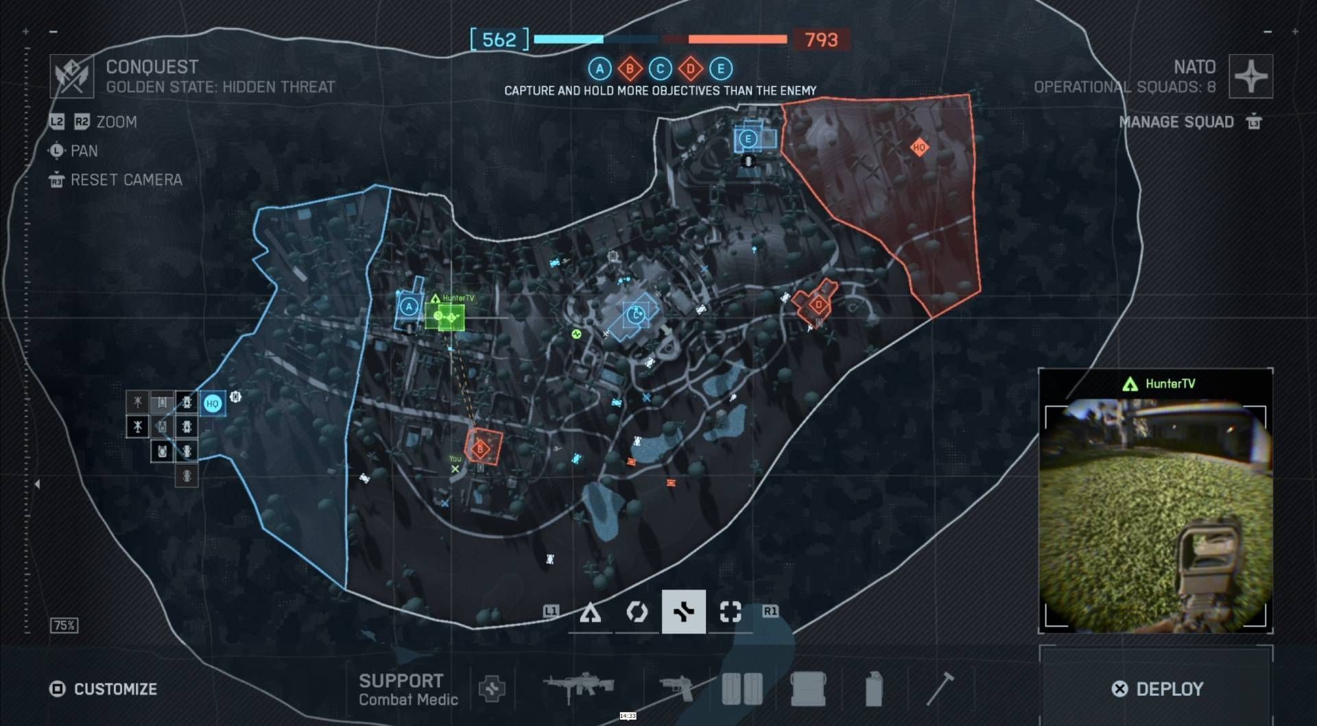 Here&#039;s the full map for large-scale combat in Eastwood  (Image via EA)
