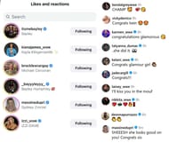 Stars react to Blake Monroe's post. (Photo: blakemonroewwe on IG)