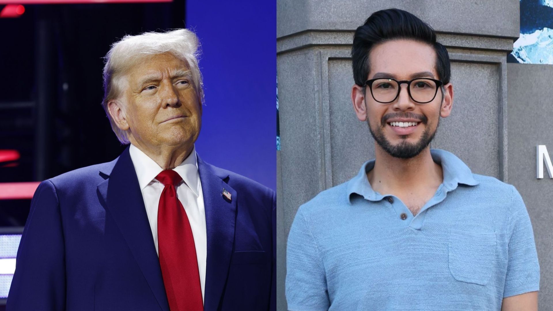 From L to R: Trump and Zack Peter (Image via Getty Images)
