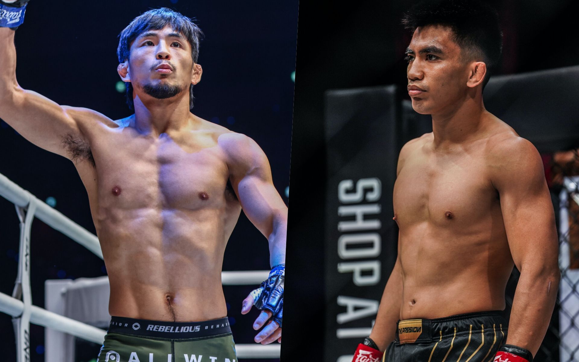 Yuya Wakamatsu (L) excited for &lsquo;a true war&rsquo; with Joshua Pacio (R) | Photo by ONE Championship