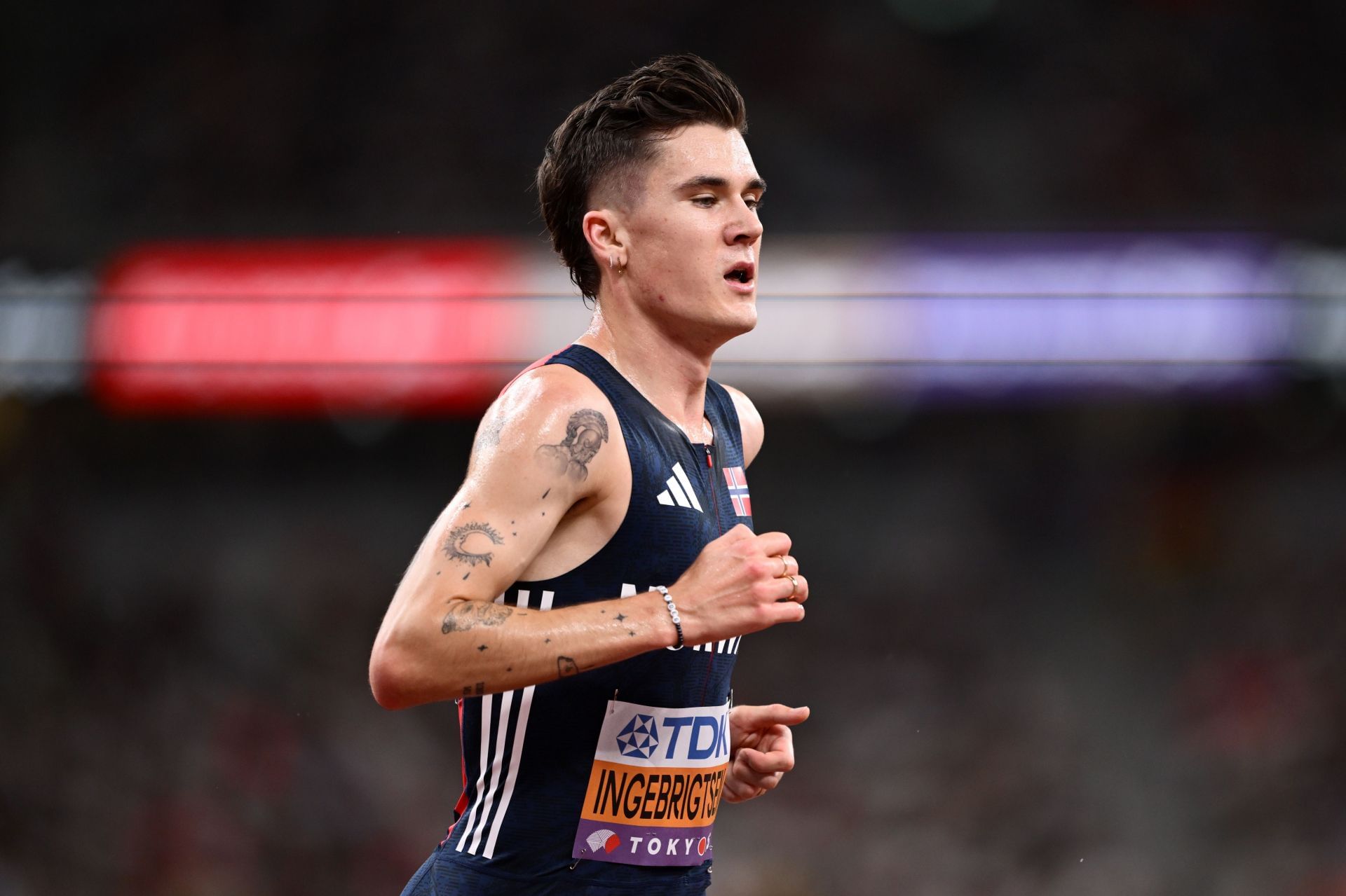 Jakob Ingebrigtsen competes at the  World Athletics Championships Tokyo 2025 - Source: Getty