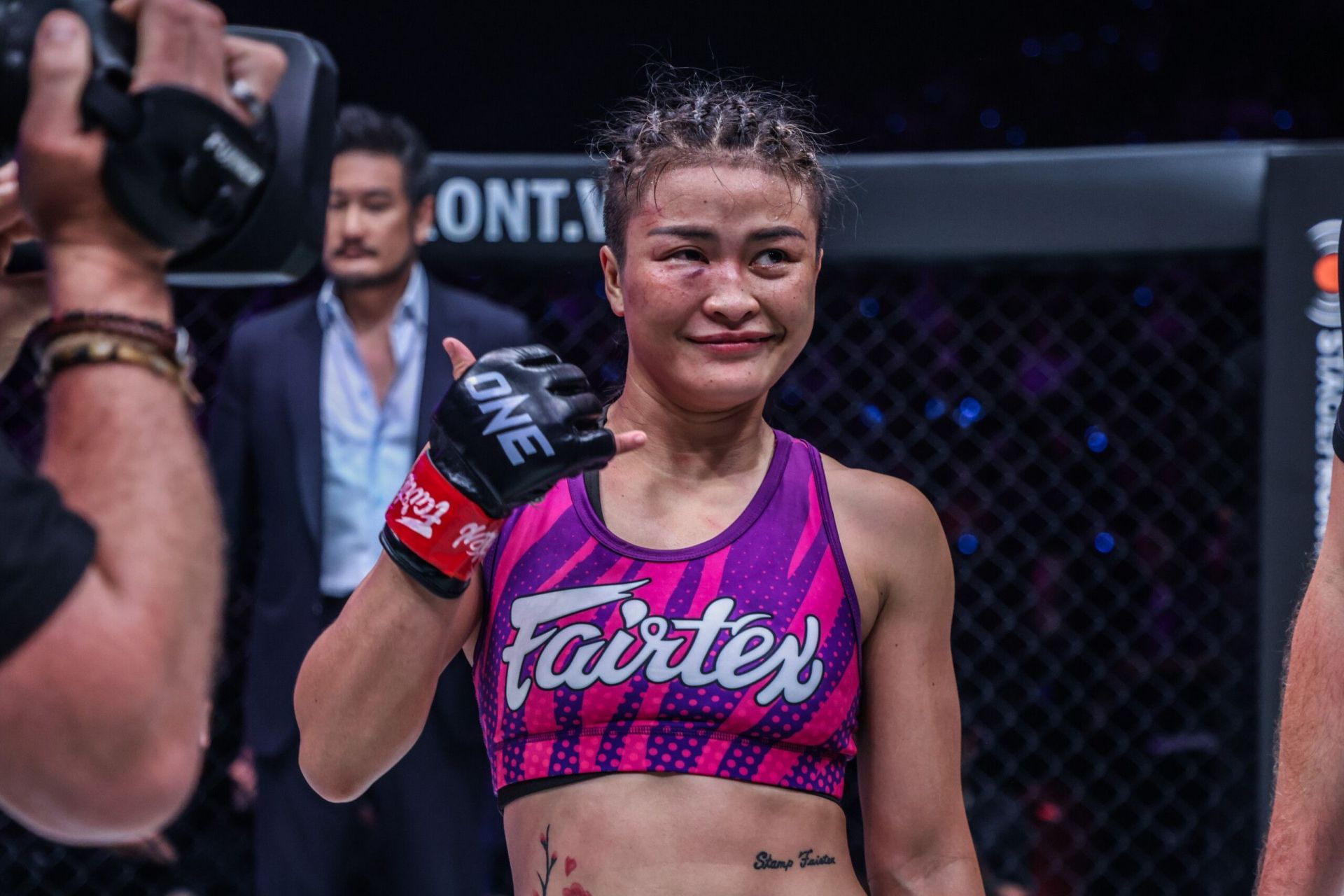 Three-sport megastar Stamp Fairtex (pictured) cannot wait to reintroduce herself to fight fans at ONE 173. [Image: ONE Championship]