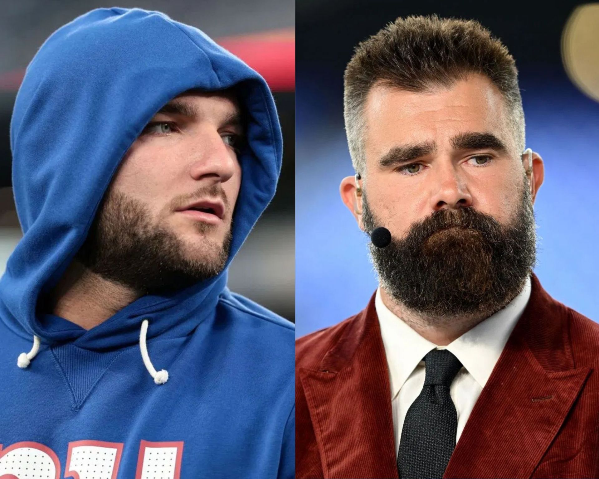  Jason Kelce gets embarrassed after struggling to pronounce Cam Skattebo