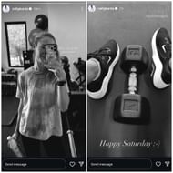 Screenshots taken from Nelly Korda's Instagram story (via @nellykorda)