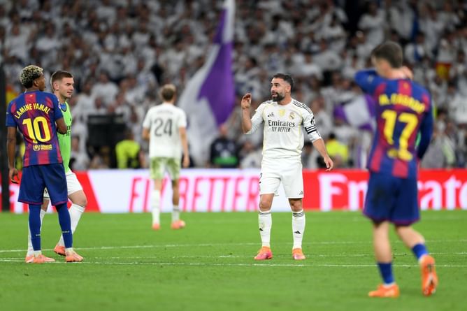 “Lamine never said Real Madrid cheats” - Barcelona star Frenkie De Jong pins blame on Dani Carvajal as he talks about post-match incident