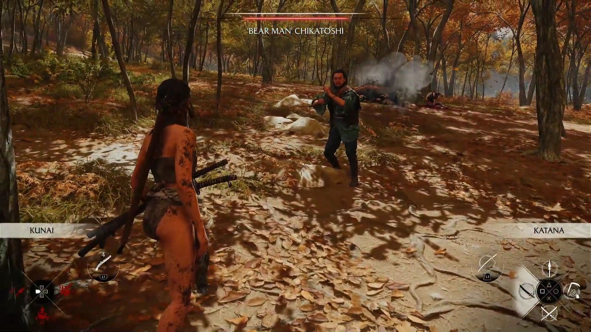 Fight Chikatoshi (Image via Sucker Punch || YouTube/@WoWQuests)