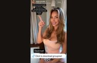 Screenshot of Paige Spiranac's story listing GroupMe features - Source - @_paige.renee on Instagram