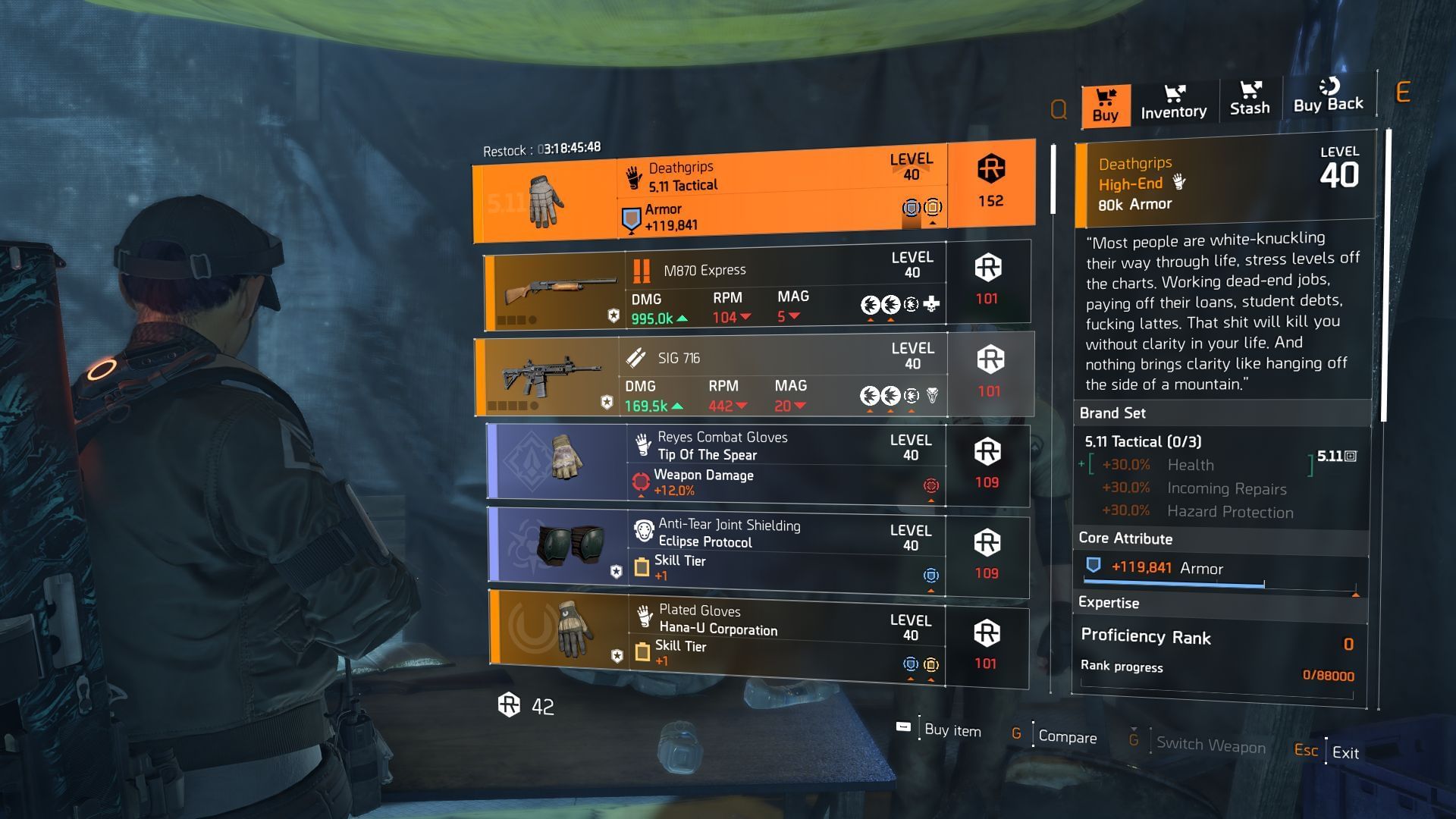 The Division 2 vendor at DZ West (Image via SK Gaming || Ubisoft)
