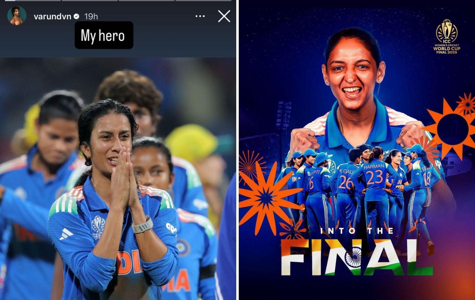 Screenshots of Varun Dhawan&#039;s Instagram stories. (@varundvn)